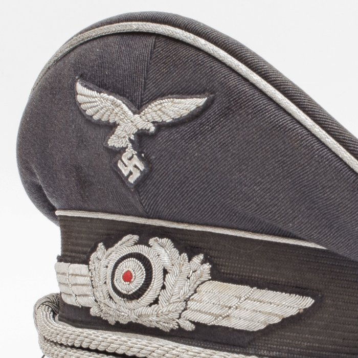 SWH2 Splendid Erel made Luftwaffe officer's visored cap — image 7