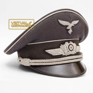 SWH2 Splendid Erel made Luftwaffe officer's visored cap