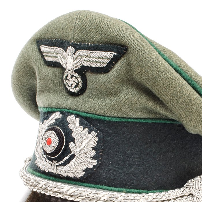 ODH3 Later quality Erel visored cap for Heer Jäger officer — image 3