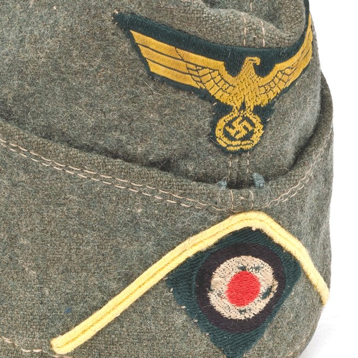41A3F Early Kriegsmarine coastal artillery EM overseas cap — image 3