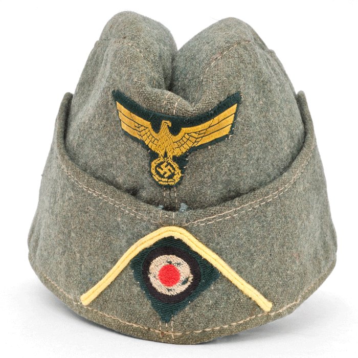 41A3F Early Kriegsmarine coastal artillery EM overseas cap — image 4