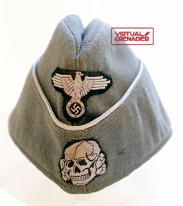 Waffen SS officer overseas cap