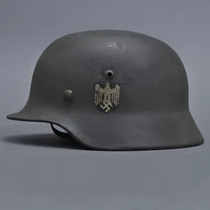 JOJ50 Service worn Heer M35 reissue single decal helmet