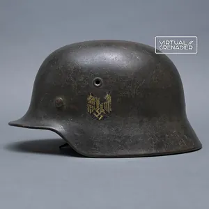 HES14 Service worn Heer M40 single decal helmet