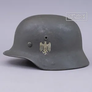 BAS9 Heer M40 over painted single decal helmet