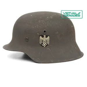 HCZ12 Lightly used Heer single decal M42 helmet