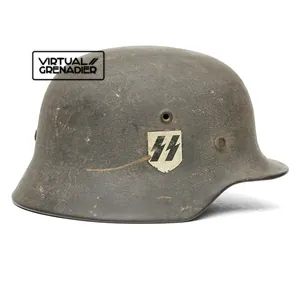 LHU1 ET made Waffen-SS reissue M40 single decal helmet
