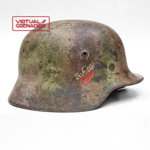 PTH2 Luftwaffe M35 double decal tricolor spray camo helmet