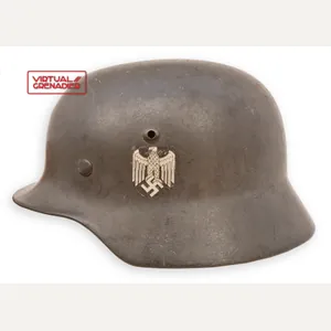 PSH2 Heer M35 factory refinished single decal helmet