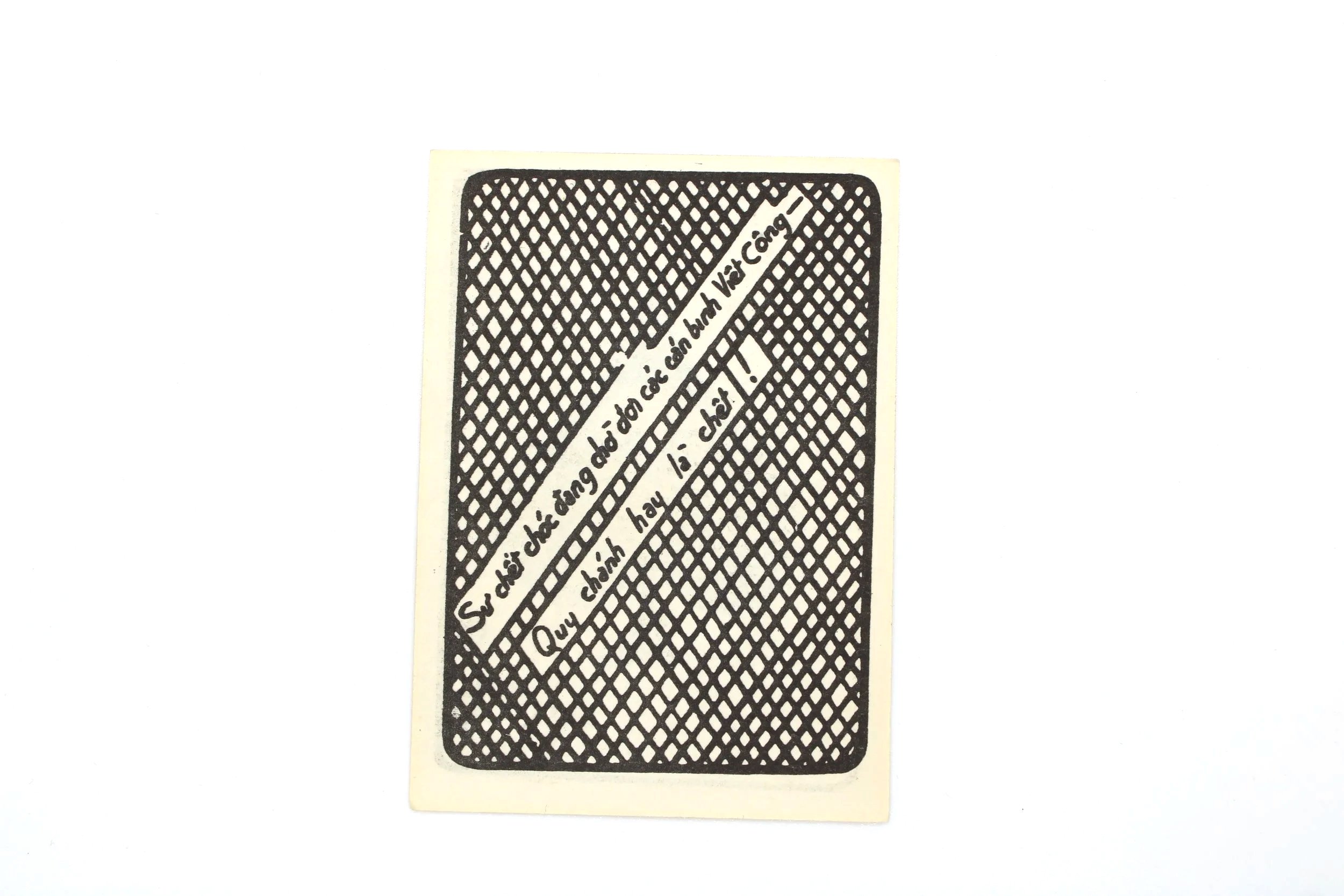 Vietnam War Original 'DEATH CARD' Ace Of Spades — image 2
