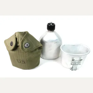 MINT! 1951 Korean War Canteen Cover W/ 1945 Canteen & …