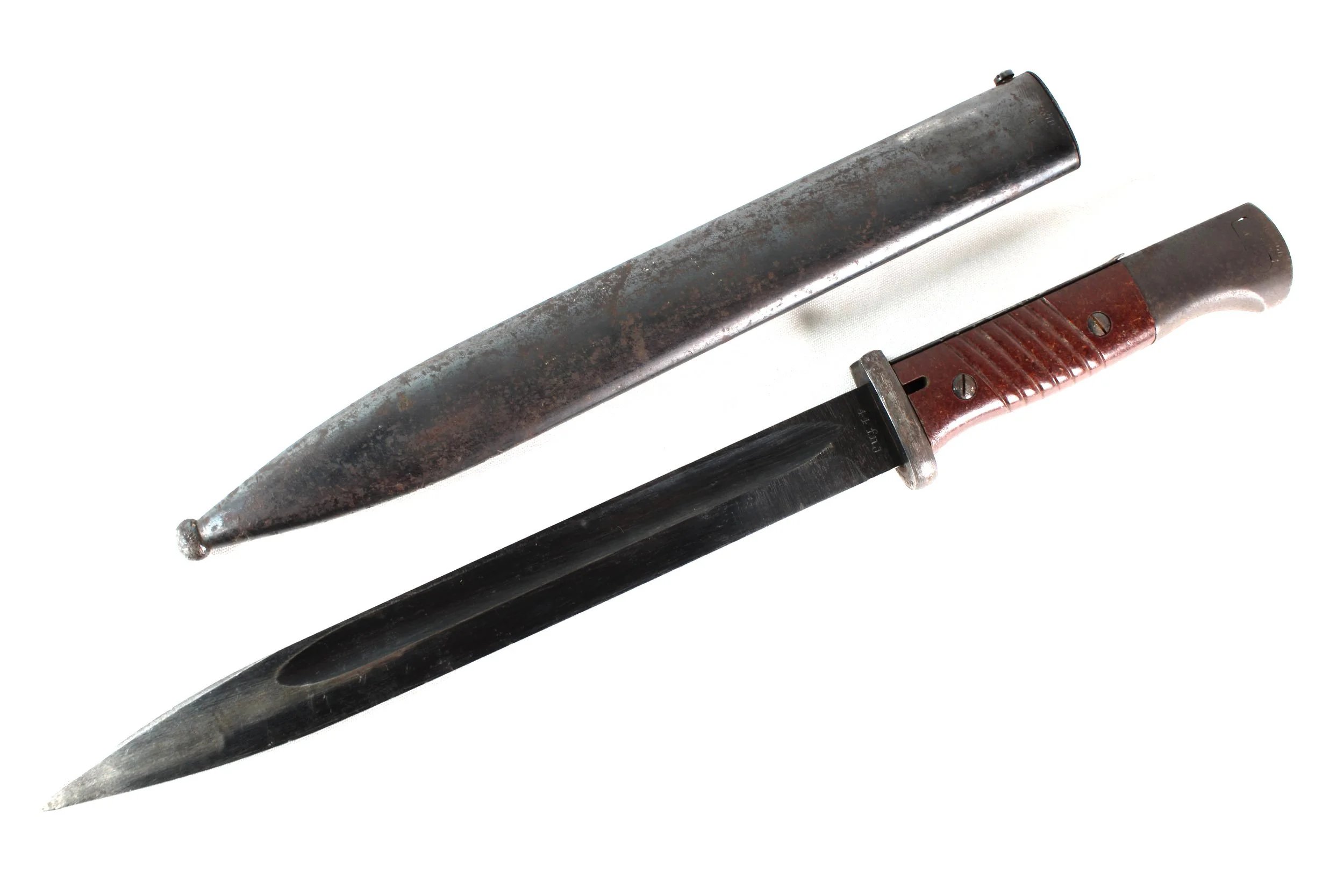 Original WW2 German Non Matching Late War 44 Marked K98 Bayonet — image 2