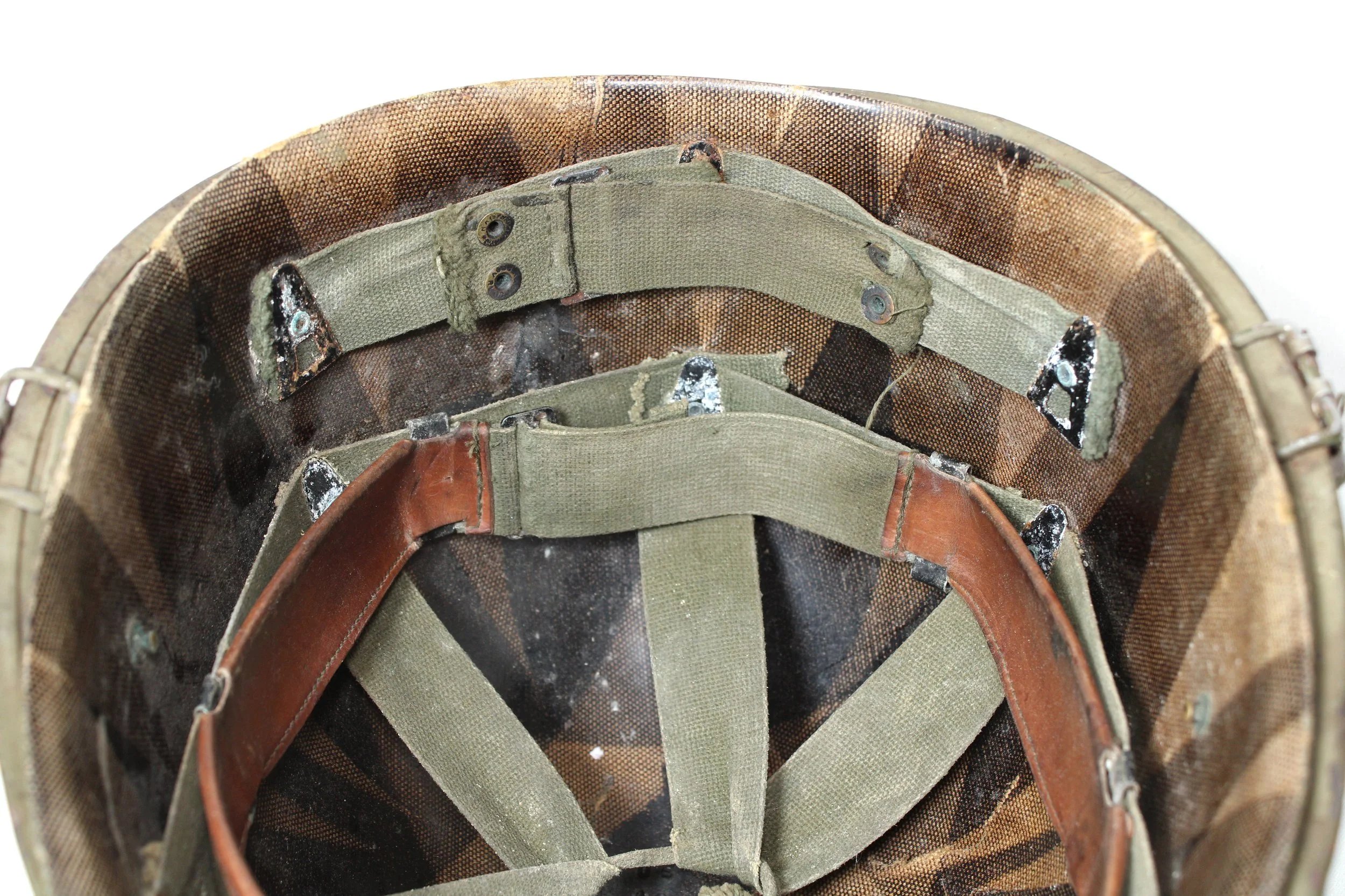 Souvenir Vietnam War 'Luc Luong Dac Biet' LLDB (Vietnamese Special Forces) Tiger Stripe M1 Helmet — image 9