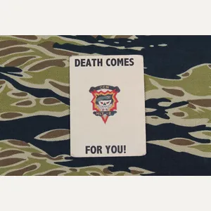 Vietnam War Original NVA / VIETCONG Death Card 'DEATH COMES …