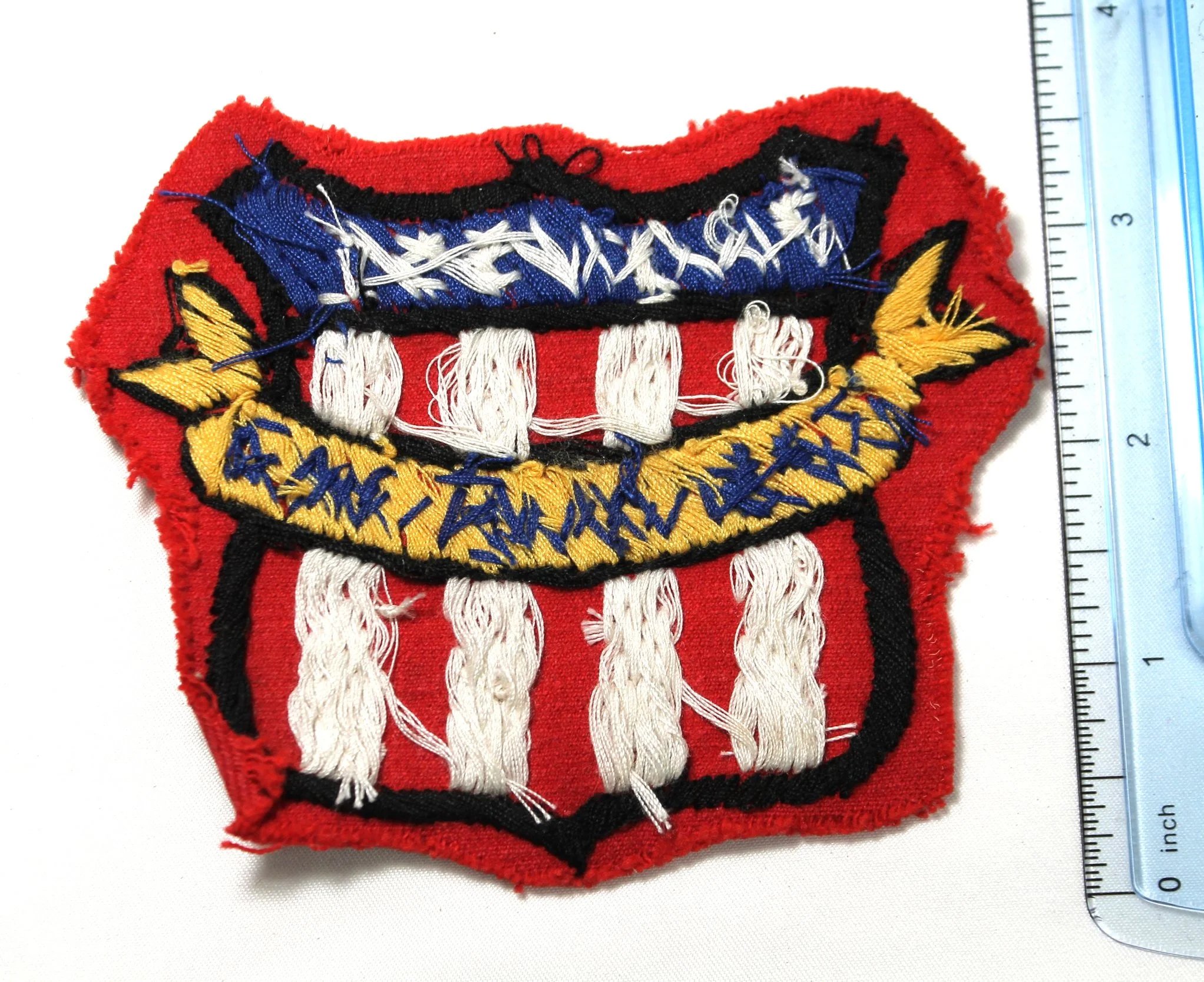 Vietnam War River Division 591 (RIV DIV) First In Vietnam Hand Embroidered Patch — image 2