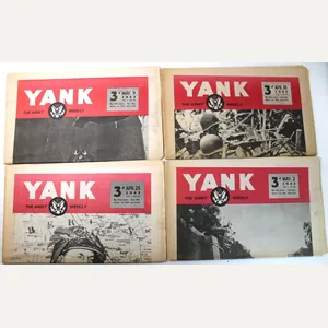 Lot of 4 WW2 YANK Magazines