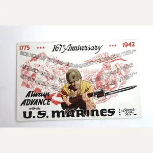 WW2 US Marines 167th Anniversary Ink Blotter, Land Air Sea