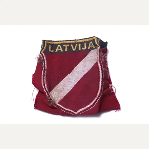 WW2 Waffen SS Latvian Volunteer Sleeve Shield