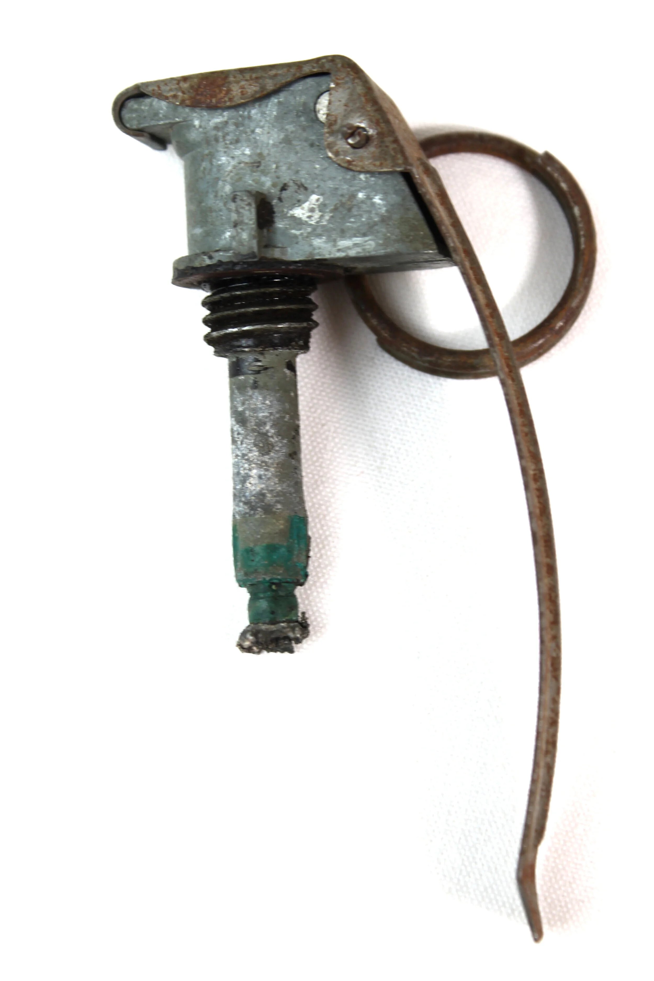 WW2 MKII M21 Inert Practice Pineapple Fragmentation Hand Grenade with M10A3 spent fuse. — image 6