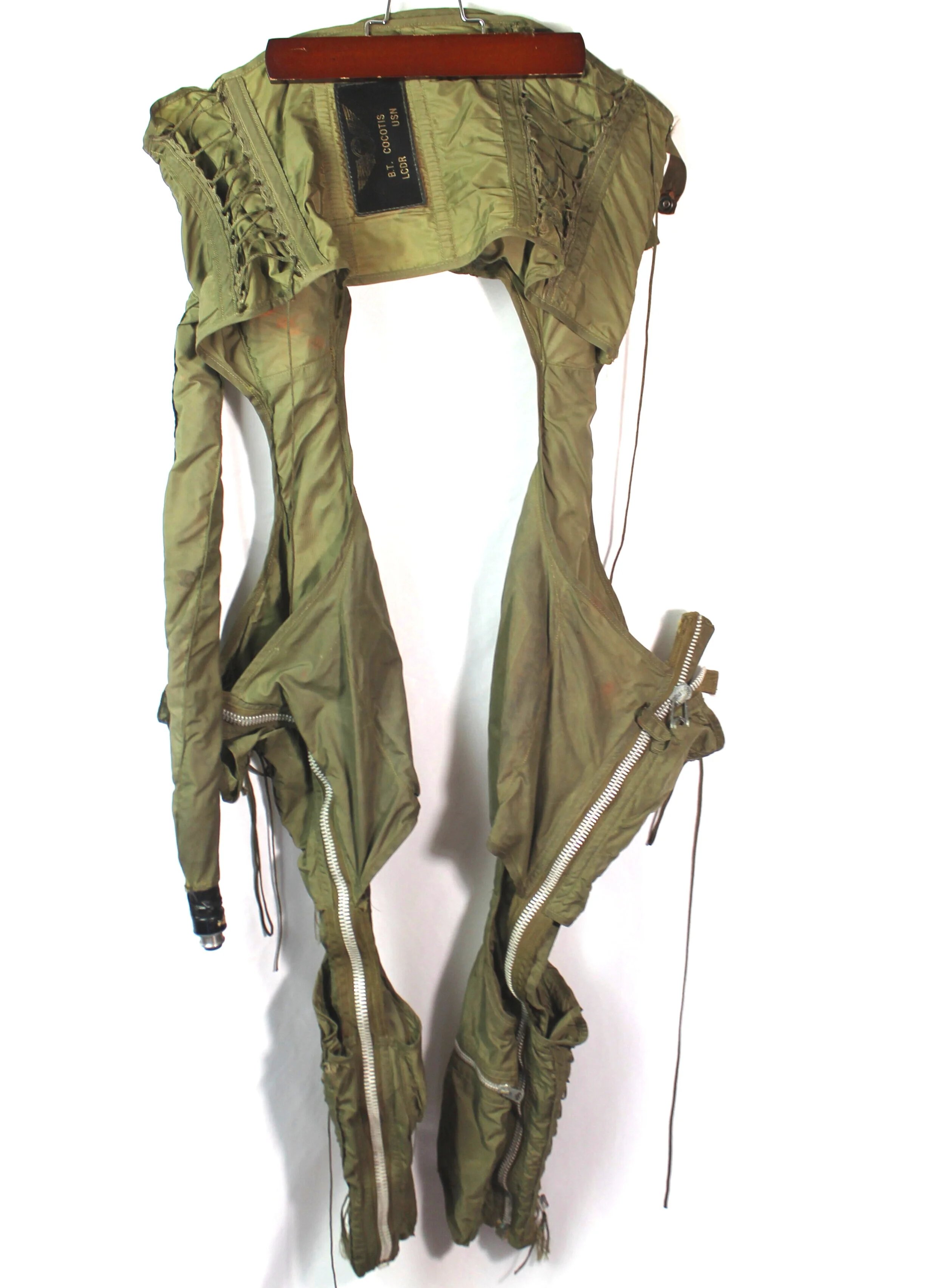 VIETNAM WAR USN JET PILOT Z-3 ANTI-BLACKOUT ANTI-G SUIT NAMED — image 3