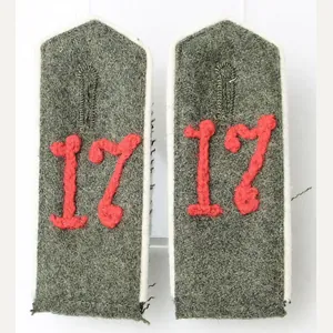 Reproduction WWI GERMAN M1907 M1915 TUNIC 17TH REGIMENT SHOULDER BOARDS