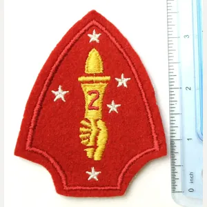 USMC 2nd Marine Division Wool patch