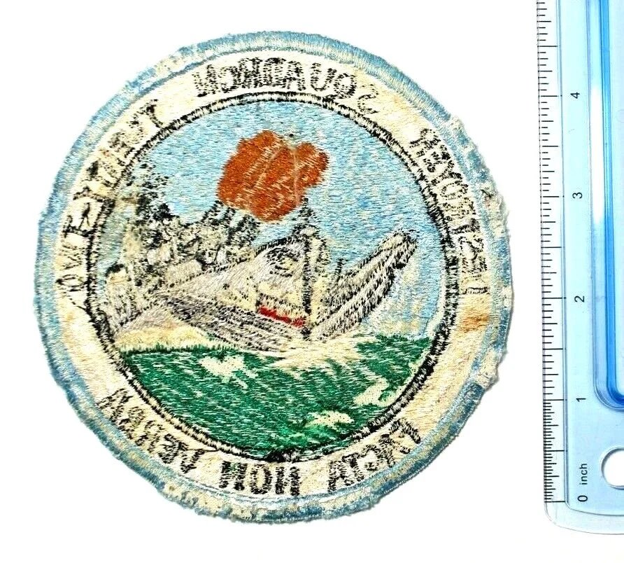 Rare WW2 DESRON 22 Destroyer Squadron Twenty-Two Facta Non Verba Patch US Navy — image 2