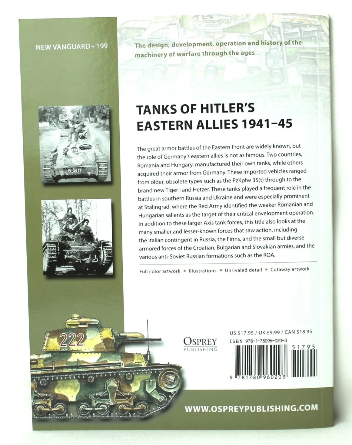 New Vanguard 199- Tanks of Hitler's Eastern Allies by Steven J. Zaloga — image 2
