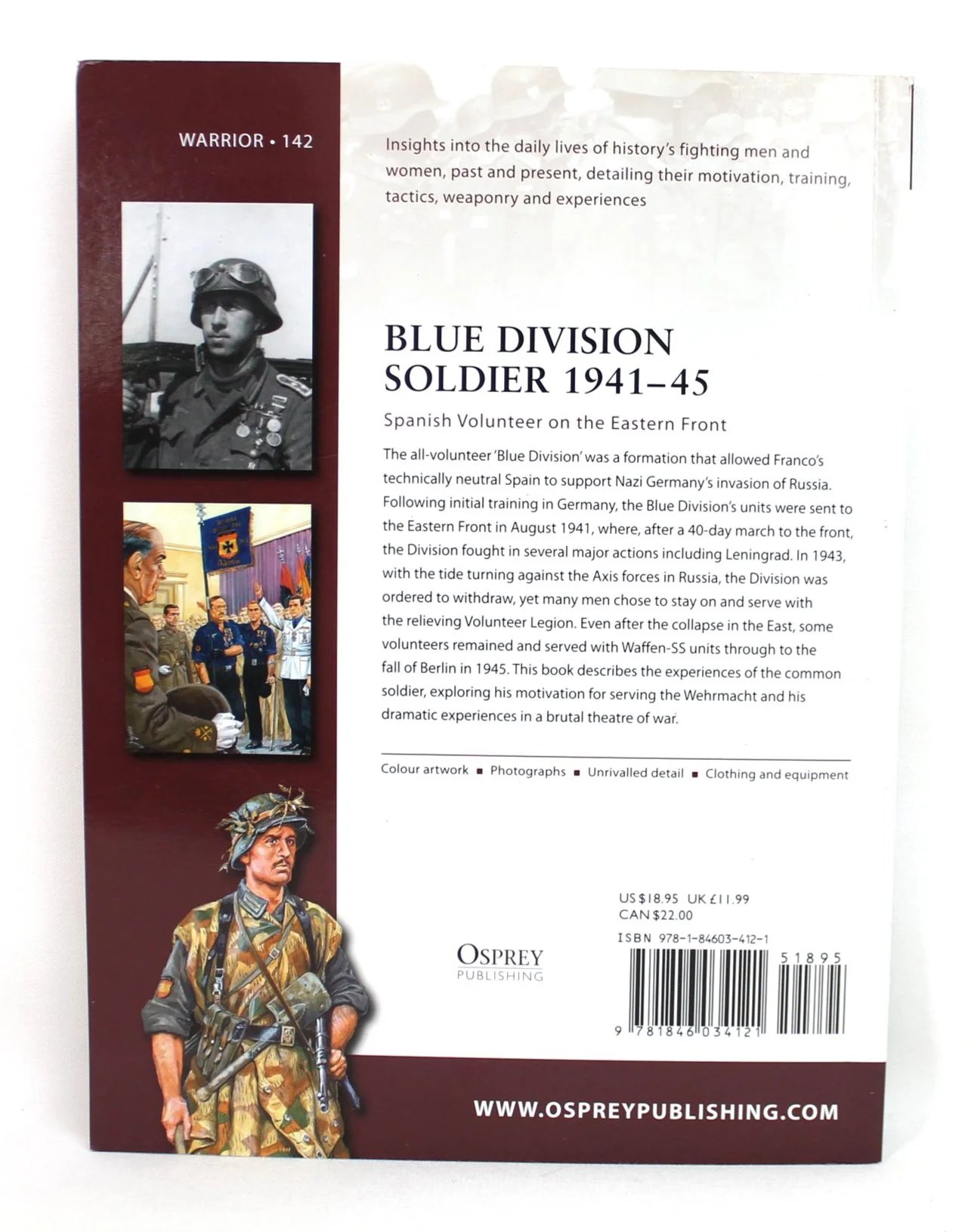 Warrior 142- Blue Division Soldier 1941-45: Spanish Volunteer on the Eastern Front by C. Caballero — image 2