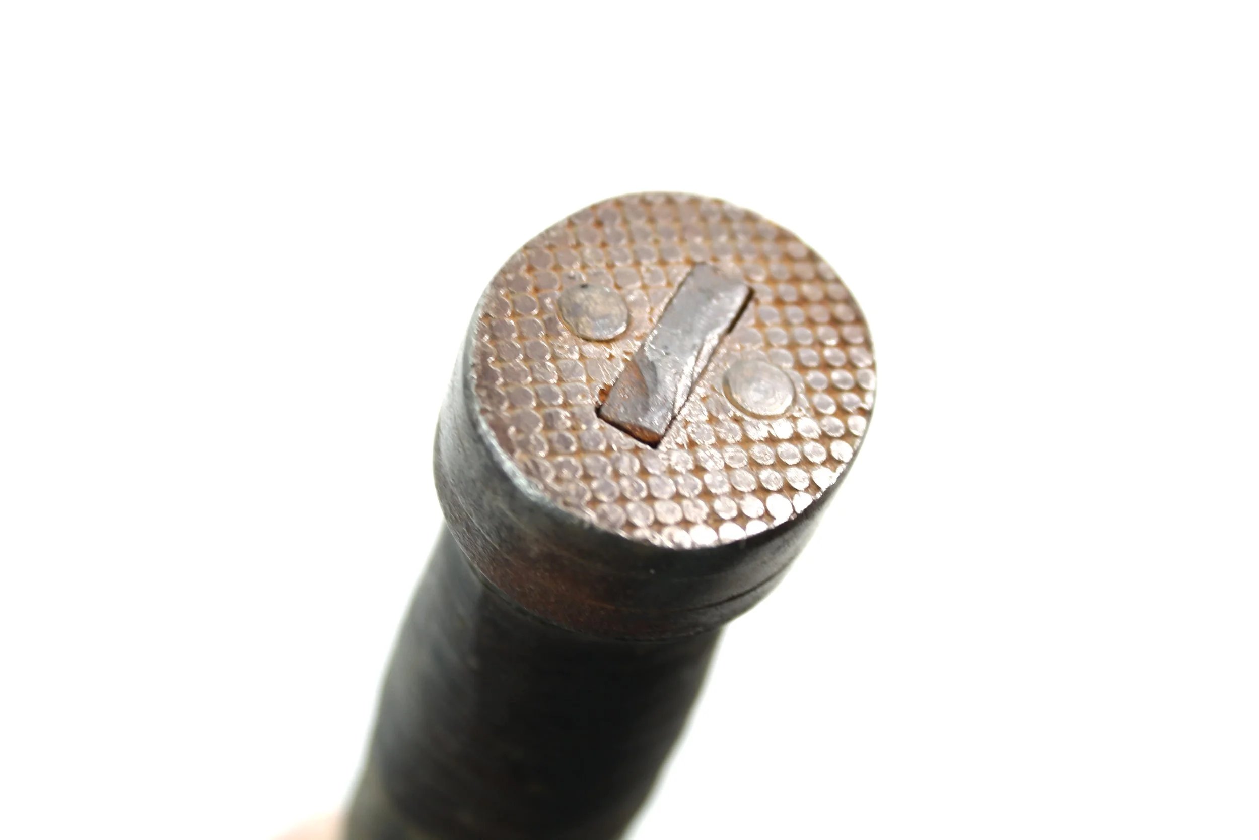 WW2 US Cattaraugus 225Q Quartermaster Knife Stacked Leather Handle — image 3