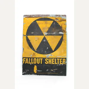 Cold War Fallout Shelter Sign
