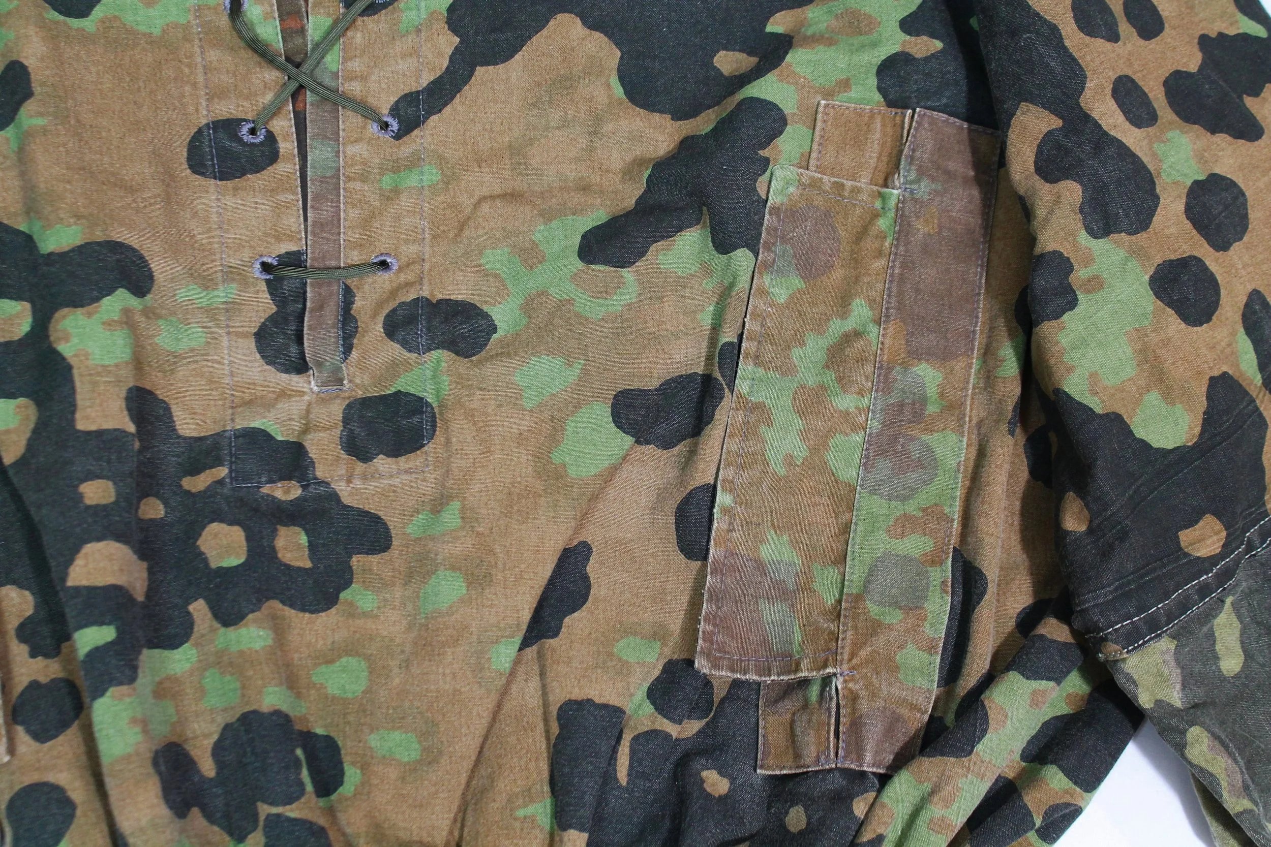 Reproduction Custom One Of a Kind Mixed Sleeves SM Wholesale Waffen SS Type I Late 3/4 Overprint camouflage Variant Smock With Late 5/6 Overprint Sleeves — image 7