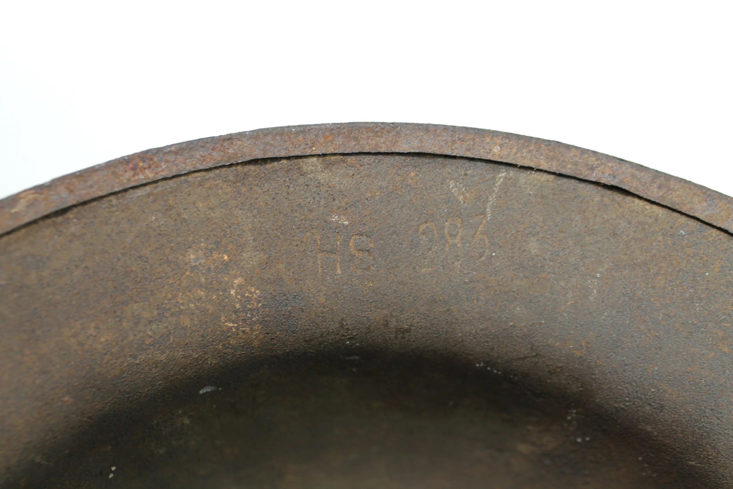 WW1 US Original Camouflage British Made Brodie Helmet — image 10