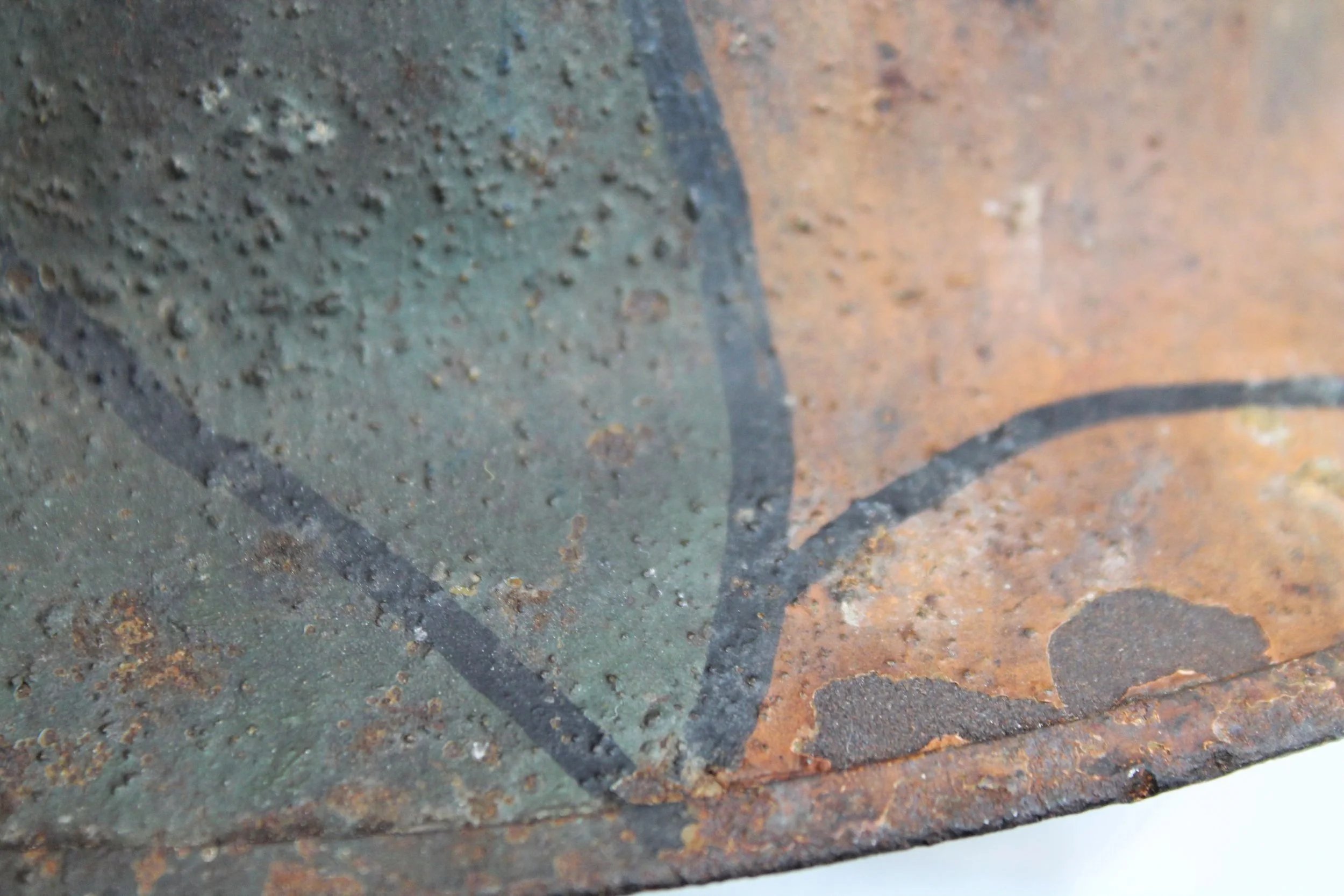 WW1 US Original Camouflage British Made Brodie Helmet — image 14