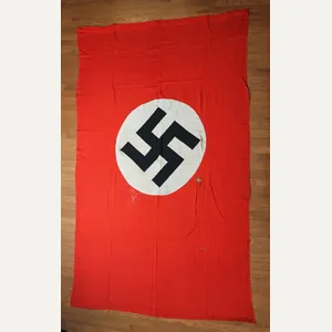 WW2 German Original Large NSDAP Swastika Banner