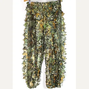 MOPHOTO Ghillie Suit 3D Leafy Camo Hunting Net Pants