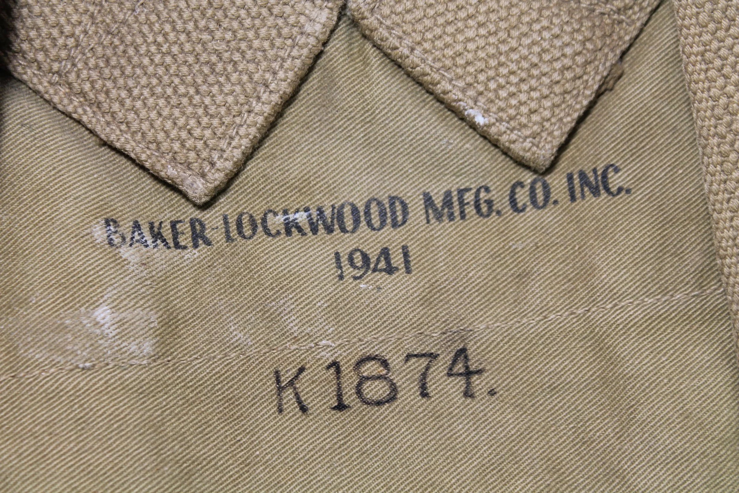WW2 US M1928 Haversack 1941 Dated Baker Lockwood MFG CO. INC — image 3