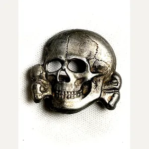 Totenkopf Visor Cap Skull RZM 254/42 Reproduction Waffen SS