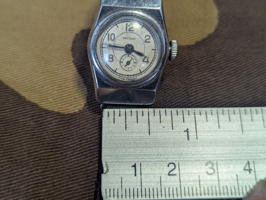 Post War Small Soviet Watch WORKING (Bad Strap) — image 4