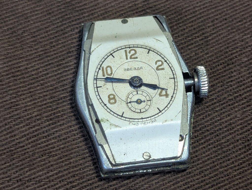 Post War Small Soviet Watch WORKING (Bad Strap) — image 7