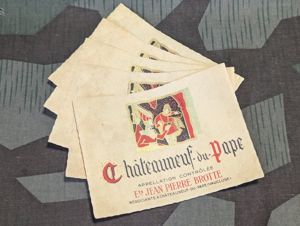 Wine Bottle Labels Châteauneuf du Pape (Lot of 5)