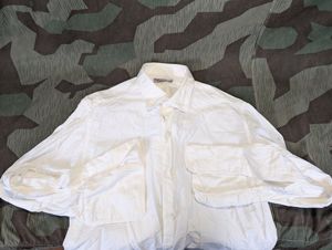German Men's White Dress Shirt Modehaus Ebert (41' Chest)