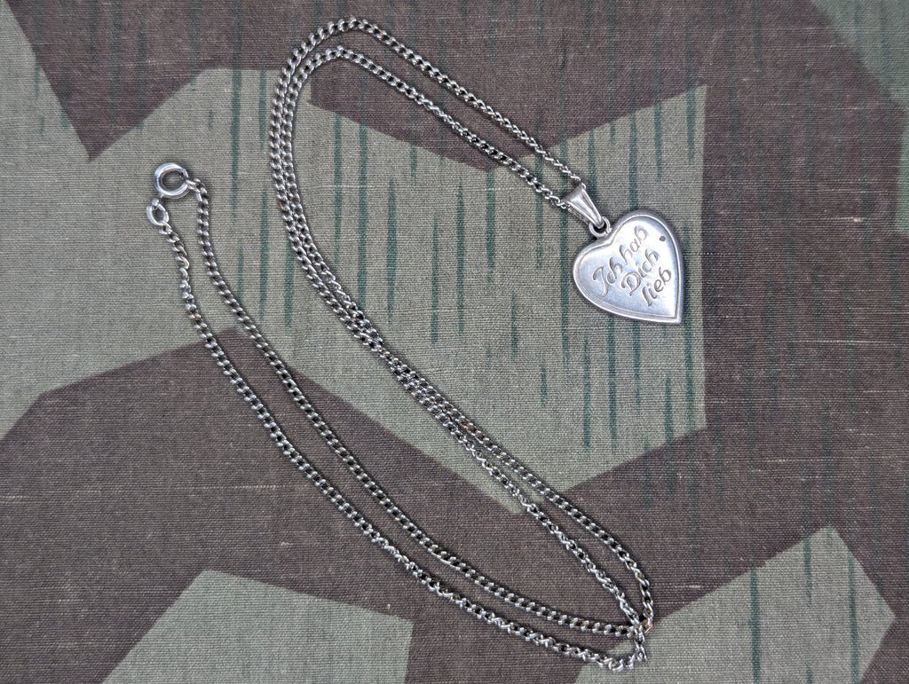 'Ich Hab Dich Lieb' Heart Necklace 835 — image 2