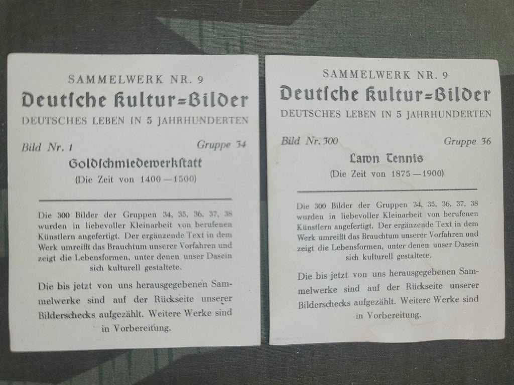 Deutsche Kultur-Bilder Cigarette Cards Complete Set of 300 — image 2