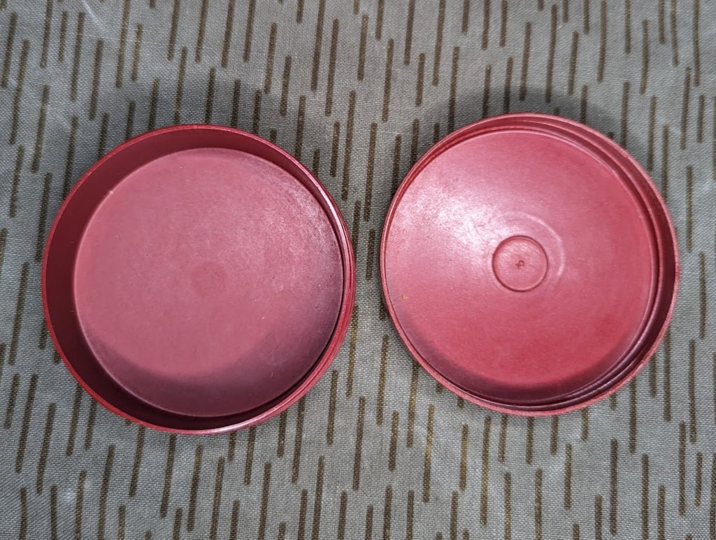East German Red Bakelite Skin Creme Container — image 2