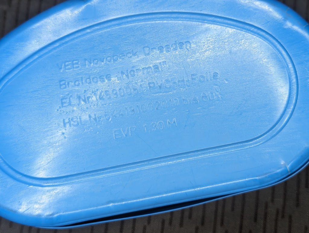 East German Blue Bread Container — image 3