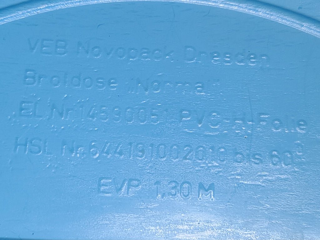 East German Blue Bread Container — image 6