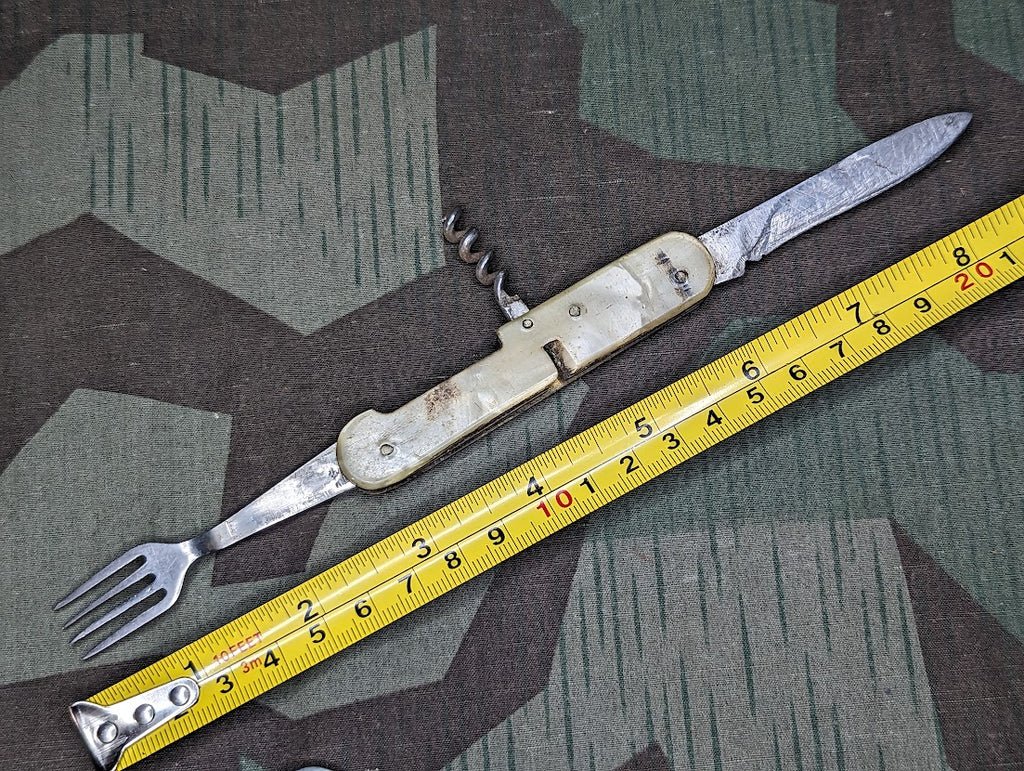Russian Folding Fork, Knife, Corkscrew — image 4