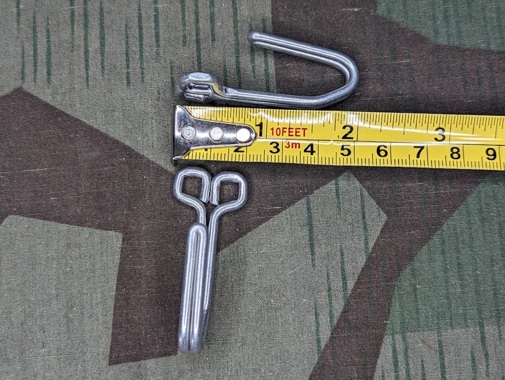 Repro Aluminum Tunic Belt Hooks (Sold Individually) — image 2