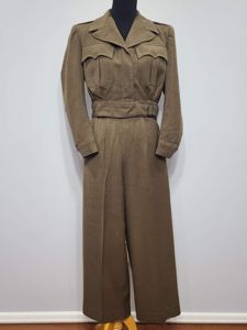 French Made WAC Ike Jacket and Trousers(B-41' W-31' H-43')